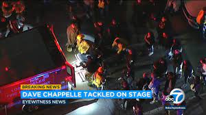 Dave Chappelle tackled on stage at ...