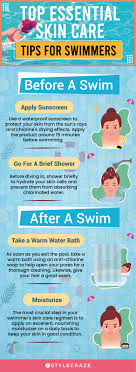 9 important skin care tips for swimmers