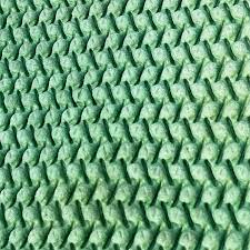 green rubber waffle carpet underlay