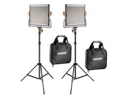 Neewer 2 Packs Dimmable Bi Color 480 Led Video Light And Stand Lighting Kit Includes 3200 5600k Cri 96 Led Panel With U Bracket 75 Inches Light Stand For Youtube Studio Photography Video Shooting Newegg Com