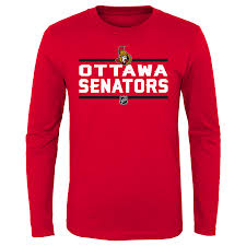 Details About Nhl Ottawa Senators Long Sleeve Cotton T Shirt Top Youth Kids Fanatics
