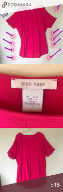 Joan Vass 100 Cotton Raspberry Tunic Top Joan Vass 100