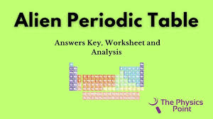 alien periodic table pdf answers key