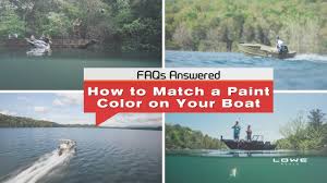 how to match a paint color on your boat