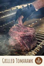 grilled tomahawk ribeye steak bush