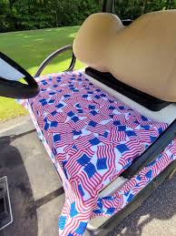 Golf Cart Seat Cover American Flag