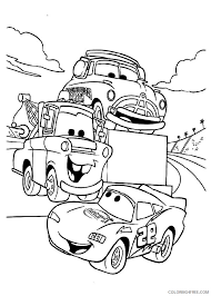 Free printable easy monster truck coloring page for kids of all ages. Lightning Mcqueen Coloring Pages Tv Film Tow Mater Say Hallo Mcqueen 2020 04413 Coloring4free Coloring4free Com