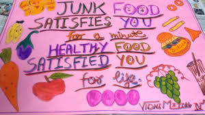 Healthy Food Vs Junk Food Poster Youtube