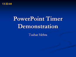 Powerpoint Timer Add In