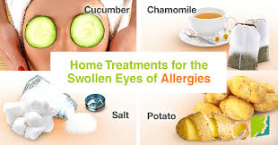 swollen eyes of allergies menopause