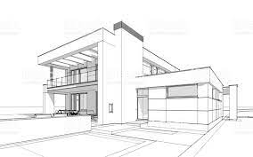 3d House Drawing Free gambar png