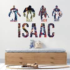 Personalised Name Marvel Avengers Theme