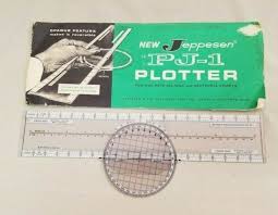 Vintage 1965 Jeppesen Pj 1 Rotating Plotter For All Wac Sectional Charts