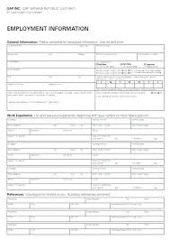 General Employment Application Form Free Download Ooojo Co