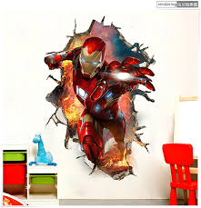iron man wall stickers 3d effect wall