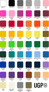Hd Ugp Screen Printing Print Color Chart All Colors And