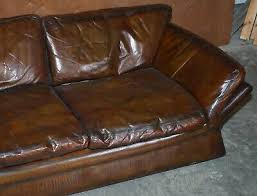 fully red brown leather sofa ebay