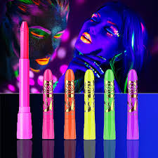 body paint crayons neon blacklight glow