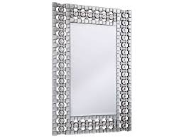 Elegant Lighting Modern 31w X 46h Clear Crystal Wall Mirror