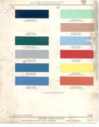 Paint Chips 1956 Ford