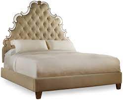 This ventura upholstered bed is beautifully scaled for almost any size bedroom. Hooker Furniture Sanctuary King Size Upholstered Platform Bed With High Tufted Headboard Stoney Creek Furniture Upholstered Beds