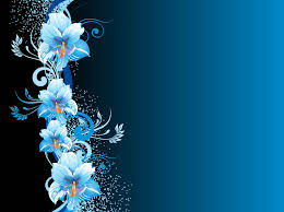 blue flowers background vector art