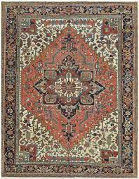 antique hand knotted persian heriz rug