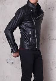 Handmade Mens Biker Leather Jacket Mens Fashion Rider Black Leather Jacket Sold By Leathersplanet