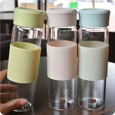 400ml Creative Glass Water Bottle With