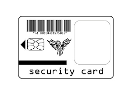 security card template