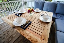Diy Square Outdoor Dining Table