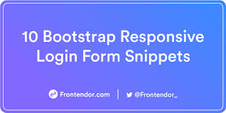 bootstrap responsive login form snippets