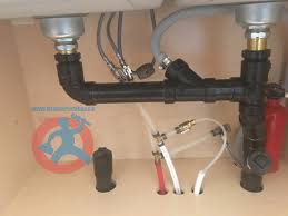 plumbing for island kitchen sink with