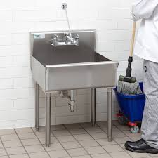 regency standing mop sink stainless steel