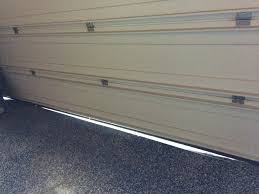 uneven epoxy garage door threshold