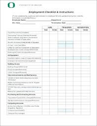 New Hire Checklist Samples Sample Templates Employee Format