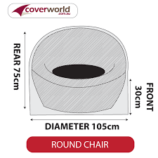 Round Patio Chair Outdoor Cover 105cm