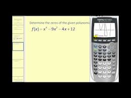 Real Zeros Of A Polynomial Function
