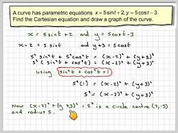 Finding Parametric Equations For A