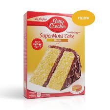 Grease bottoms only of 2 (20 or 23cm) round cake pans with shortening or cooking spray. Buy Betty Crocker Supermoist Cake Mix Yellow 500 Gm Online Lulu Hypermarket Ksa