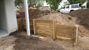 Timber Retaining Walls Or Concrete