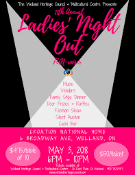 Final Flyer Ladies Night 6 Welland Heritage Council And