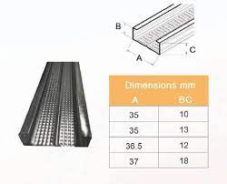 suspended ceiling type furring channel