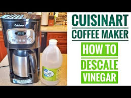 how to descale using vinegar cuisinart