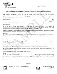 Nc Commercial Lease Agreement Form Fill Out And Sign Printable Pdf