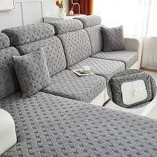 Plush Printed Stretch Plush Couch