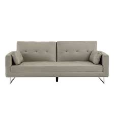 Paris Faux Leather 3 Seater Sofa Bed In