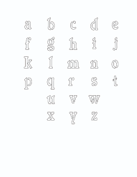 free printable alphabet stencils
