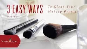 diy makeup brush cleaner young living