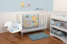 Crib Bedding Set In Grey Aqua 99 00